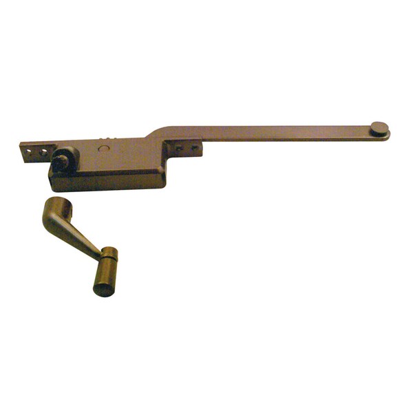 Prime-Line Bronze Steel Left Single-Arm Casement Window Operator For Steel Framed Windows